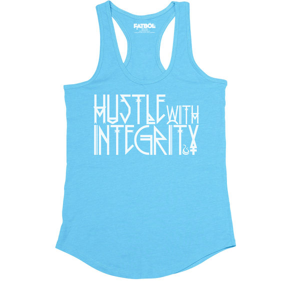 Hustle With Integrity Racerback - Sky