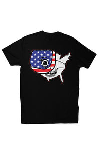 Fatbol Unisex Tee Skullface "America" - Black