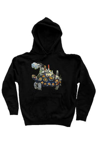 Fatbol Unisex Pullover Hoody - Forest Stearns "Turtle Factory" Black