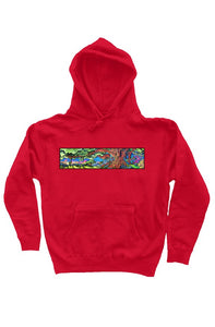 Fatbol Unisex Pullover Hoody - Forest Stearns "Tree of Life" - Red