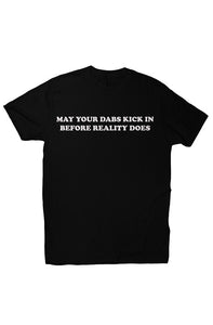 Fatbol Unisex Tee "May Your Dabs Kick In" - Black