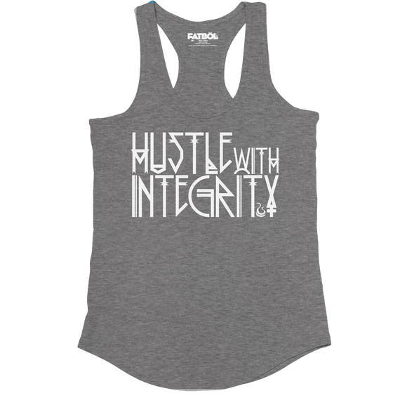 Hustle With Integrity Racerback - Ash